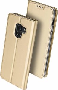 Dux Ducis Etui skin leather Galaxy A8 złote 2
