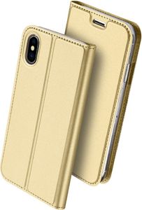 Dux Ducis Etui skin leather iPhone X/XS złote 2