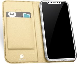 Dux Ducis Etui skin leather iPhone X/XS złote 3