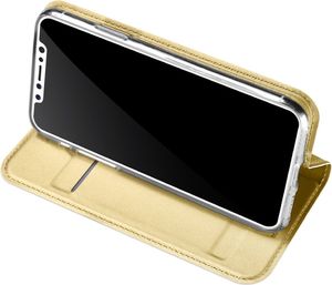 Dux Ducis Etui skin leather iPhone X/XS złote 5