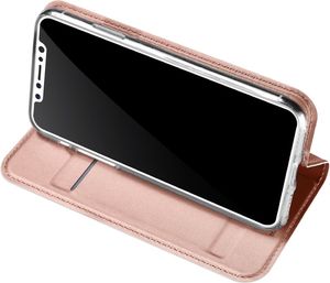 Dux Ducis Etui skin leather iPhone X/XS różowe 5
