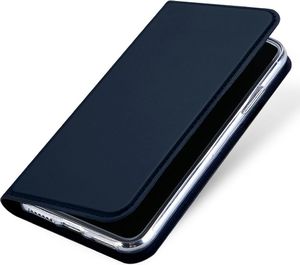 Dux Ducis Etui skin leather iPhone X/XS granatowe 4