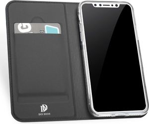 Dux Ducis Etui skin leather iPhone X/XS szare 3