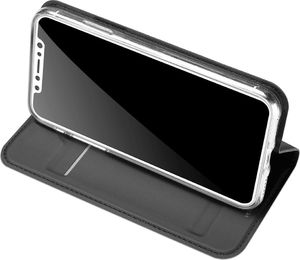 Dux Ducis Etui skin leather iPhone X/XS szare 5