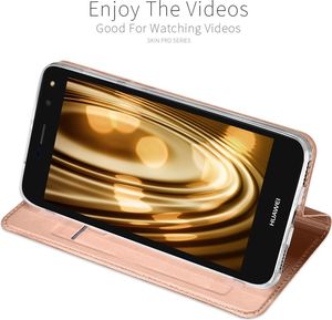 Dux Ducis Etui portfel Dux ducis skin leather HUAWEI Y6 2017 granat 10