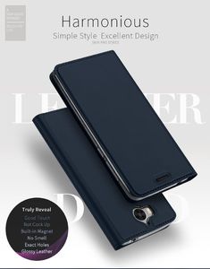 Dux Ducis Etui portfel Dux ducis skin leather HUAWEI Y6 2017 granat 3