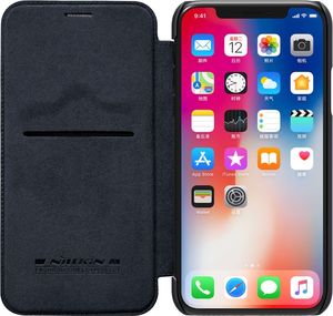 Nillkin Etui Flip QIN iPhone X czarne 6