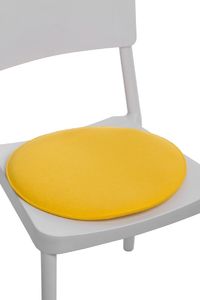 D2 Design Poduszka na krzesło okrągła żółta 1