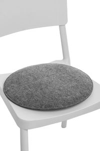 D2 Design Poduszka na krzesło okrągła jasnoszara 1