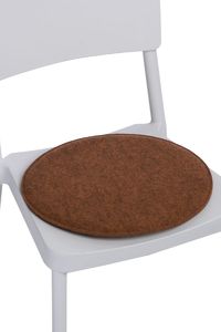 D2 Design Poduszka na krzesło okrągła pomarańczowy melanż 1