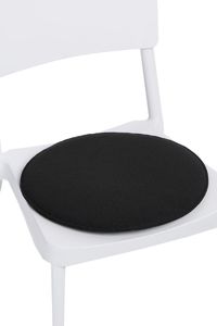 D2 Design Poduszka na krzesło okrągła czarna 1