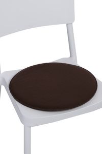 D2 Design Poduszka na krzesło okrągła brązowa 1