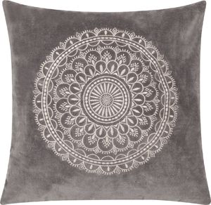 D2 Design Poduszka Preston velvet szara 60x60 1