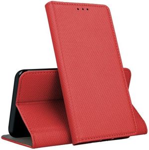 Etui portfel flip magnet HUAWEI P SMART czerwony 4