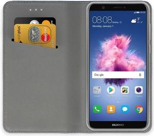 Etui portfel flip magnet HUAWEI P SMART złoty 2