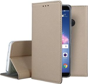 Etui portfel flip magnet HUAWEI P SMART złoty 4