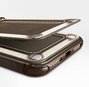 Zizo Zizo Nebula Wallet Case - Skórzane etui iPhone X z kieszeniami na karty + saszetka na zamek + szkło 9H na ekran (Dark Brown/Brown) 4