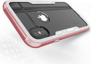 Zizo Zizo Shock Case -Pancerne etui iPhone X ze szkłem na ekran (Rose Gold/White) 6