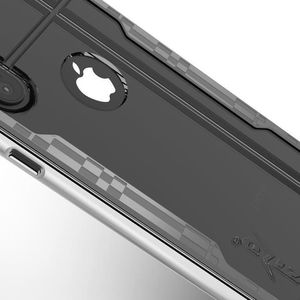 Zizo Zizo Shock Case -Pancerne etui iPhone X ze szkłem na ekran (Silver/Gray) 7