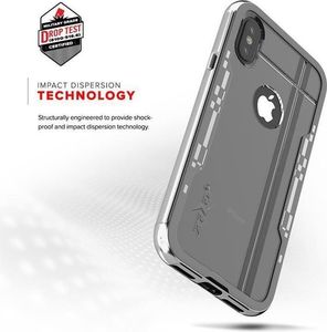 Zizo Zizo Shock Case -Pancerne etui iPhone X ze szkłem na ekran (Silver/Gray) 9