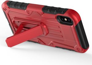 Zizo Zizo Heavy Duty Armor Case -Pancerne etui iPhone X z podstawką + uchwyt do paska (Red/Black) 3