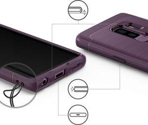 Ringke Ringke Onyx wytrzymałe etui pokrowiec Samsung Galaxy S9 Plus G965 ciemnofioletowy (OXSG0009-RPKG) 6