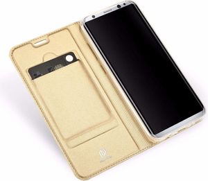 Dux Ducis Skin Pro etui pokrowiec z klapką iPhone SE / 5S / 5 złoty 3