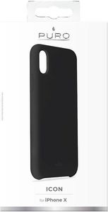 Puro PURO ICON Cover - Etui iPhone X (czarny) Limited edition 8