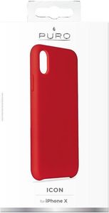 Puro PURO ICON Cover - Etui iPhone X (czerwony) Limited edition 9