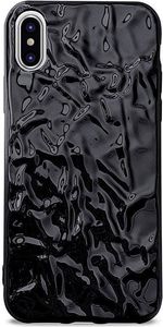 Puro Etui Glam Metal Flex Cover iPhone X czarne 1