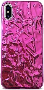 Puro Etui Glam Metal Flex Cover iPhone X różowe 1