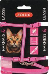 Zolux Zestaw spacerowy dla kota różowy 1