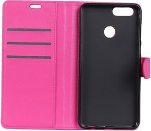 Etui stand litchi Honor 9 różowe 5