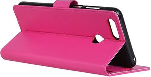 Etui stand litchi Honor 9 różowe 6