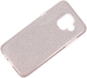 Etui glitter SAMSUNG A6 2018 różowe 2