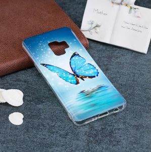 Etui slim case art SAMSUNG S9 SHINY BLUE BUTTERFLY 5