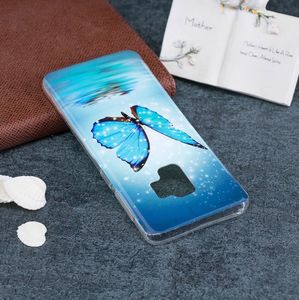 Etui slim case art SAMSUNG S9 SHINY BLUE BUTTERFLY 6