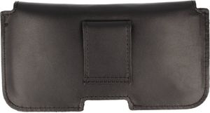 Kabura skórzana gładka IPHONE 6+/HUAWEI MATE 7 czarna 3