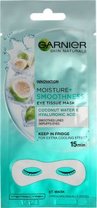 Garnier Skin Naturals Moisture + Maska pod oczy Coconut Water & Hyaluronic Acid 6g 1