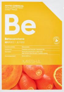Missha Phyto-Chemical Skin Supplement Odżywcza maska w płachcie na twarz Betacarotene 25ml 1