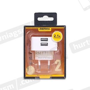 Ładowarka Remax ŁADOWARKA SIECIOWA REMAX RMT7188 2xUSB 2,1A 4