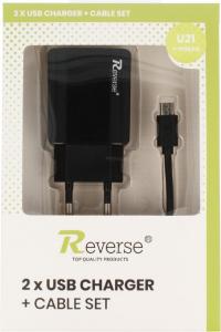Ładowarka Revers U21 2x USB-A 2 A (56530-uniw) 2