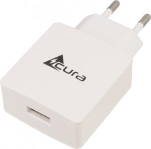 Ładowarka sieciowa USB ACURA 5V/3A biała (UT205) 1