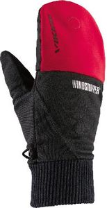 Viking Rękawiczki unisex Windstopper Hadar czarno-czerwone r. 8 (170/20/0660) 1