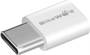 Adapter USB Blitzwolf Adapter USB-C do microUSB biały 2 sztuki (BW-A2) 2
