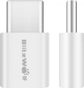 Adapter USB Blitzwolf Adapter USB-C do microUSB biały 2 sztuki (BW-A2) 1