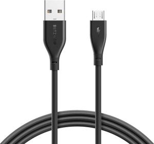 Kabel USB Blitzwolf USB - Micro USB ; 1m; kolor czarny (BW-MC11) 1