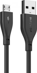 Kabel USB Blitzwolf USB - Micro USB ; 1m; kolor czarny (BW-MC11) 3