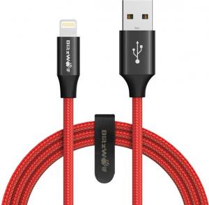 Kabel USB Blitzwolf Lightning - USB 2.0 1,8m czerwony (BW-MF10) 3