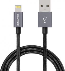 Kabel USB Blitzwolf BW-MF5 Lightning, USB 2.0, 1m, kolor czerwony 2